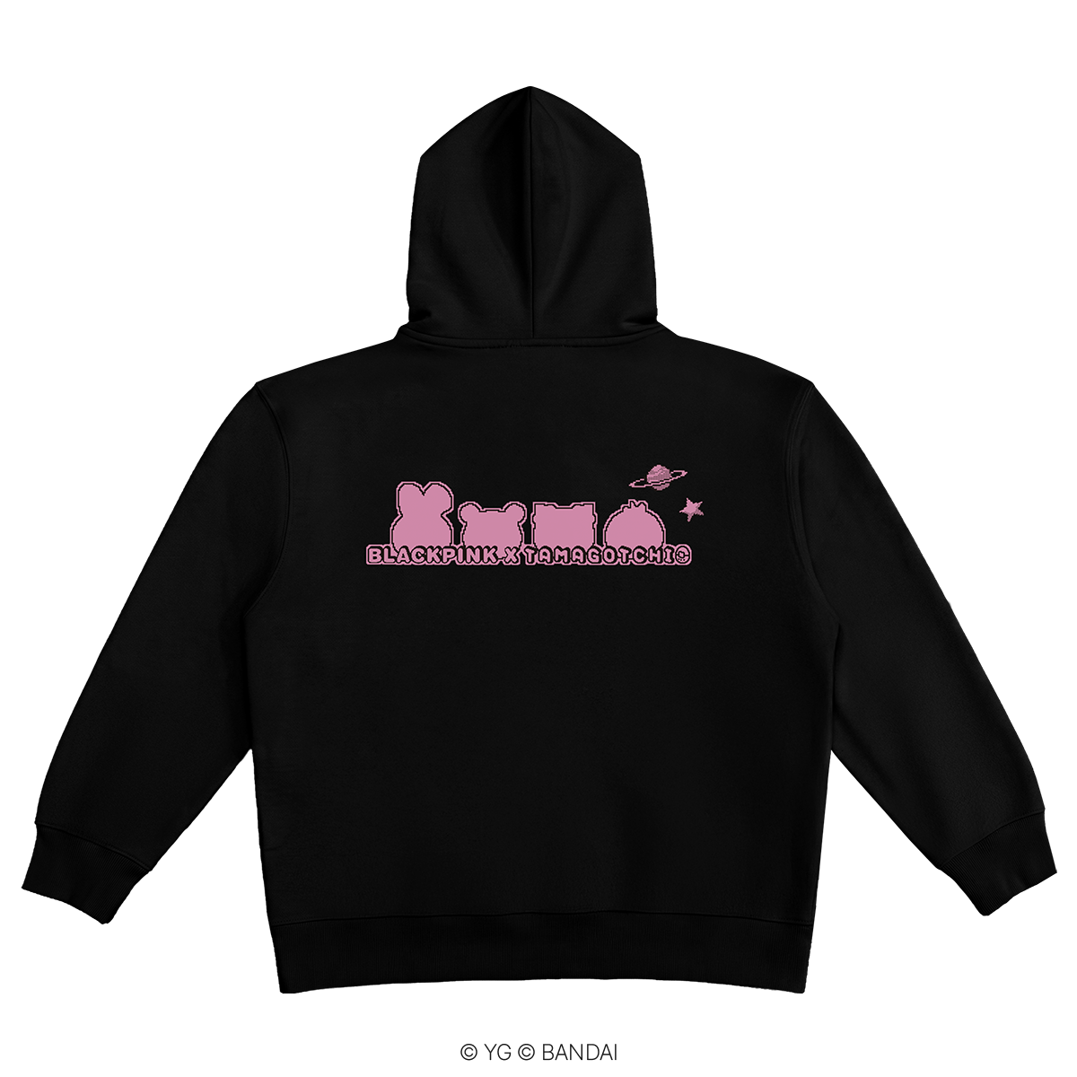 [TAMAGOTCHI] BLACKPINK PINK GALAXY HOODIE BLACK